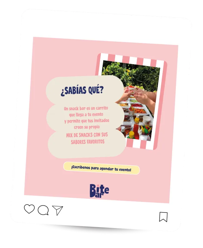 Post de Instagram para Bite Bar