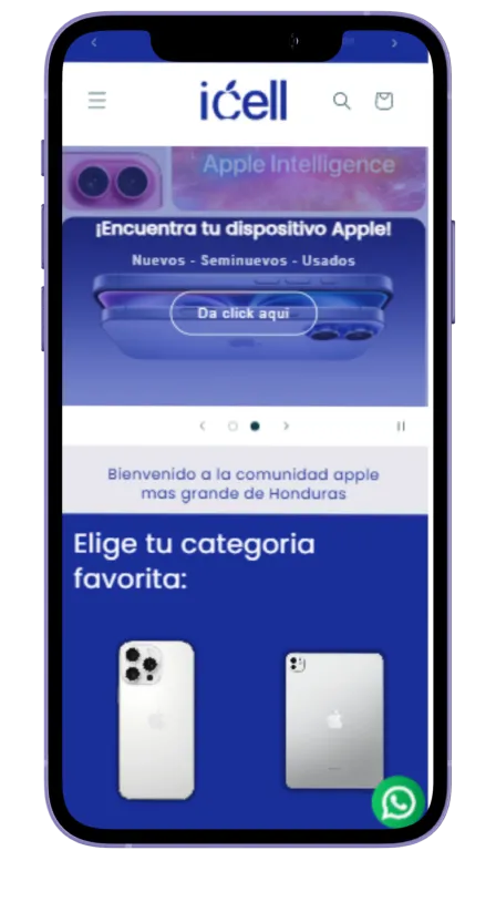 Grid de contenido digital en tablet